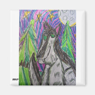 Imán arte 1 del lobo