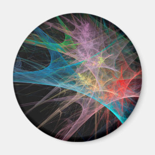 Imán Arte abstracto Arcoíris Hielo