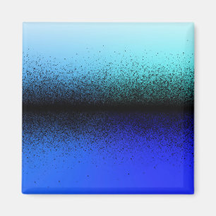 Imán Arte abstracto azul negro