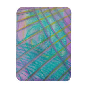 Imán Arte abstracto colorido único P34