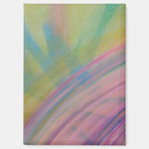 Imán Arte abstracto colorido único P9