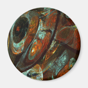 Imán Arte abstracto de división de tiempo
