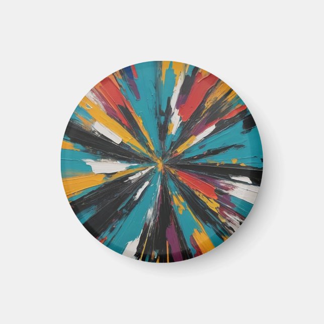 Imán Arte abstracto de IA (Frente)