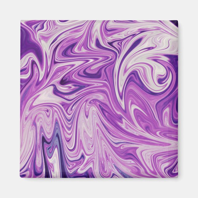 Imán Arte abstracto de lava fundida (Frente)
