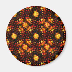 Imán Arte abstracto elegante boho moderno dorado Patrón