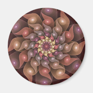 Imán Arte abstracto fractal moderno surrealista brillan