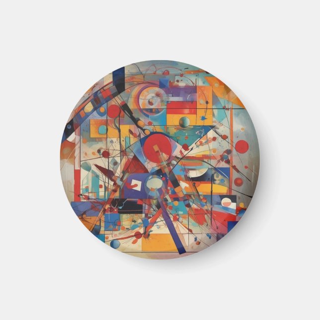 Imán Arte abstracto moderno (Frente)