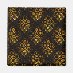 Imán Arte abstracto moderno boho elegante patrón #502