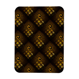 Imán Arte abstracto moderno boho elegante patrón #502