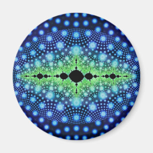 Imán Arte abstracto psicodélico fractal salvaje