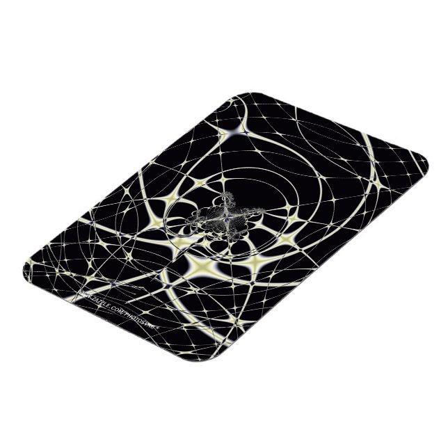Imán Arte abstracto Telaraña dorada (Lado Izquierdo)