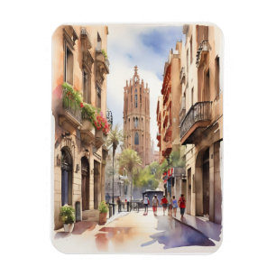 Imán Arte acuático de Barcelona