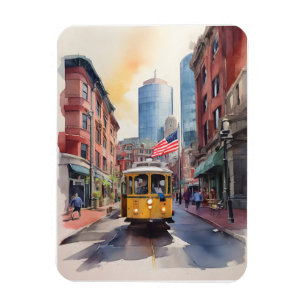 Imán Arte acuático de Boston
