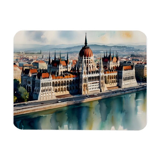 Imán Arte acuático de Budapest (Horizontal)