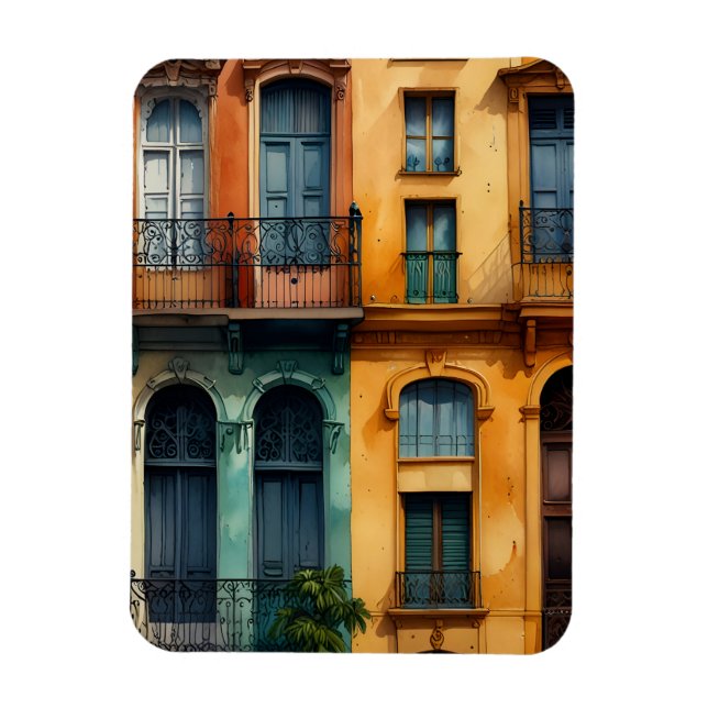 Imán Arte acuático de Buenos Aires (Vertical)