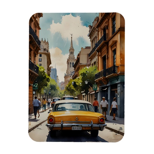 Imán Arte acuático de Buenos Aires (Vertical)