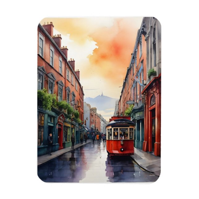 Imán Arte acuático de Dublín (Vertical)