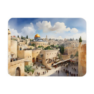 Imán Arte acuático de Jerusalén