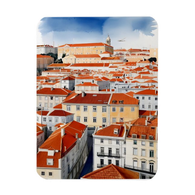 Imán Arte acuático de Lisboa (Vertical)