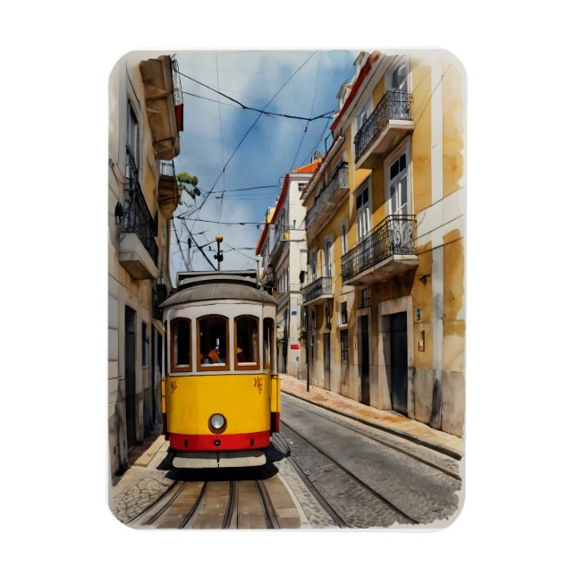Imán Arte acuático de Lisboa (Vertical)