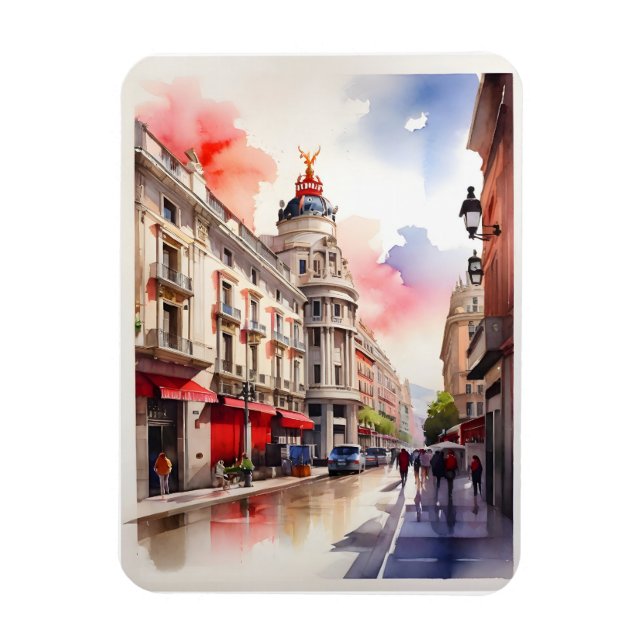 Imán Arte acuático de Madrid (Vertical)