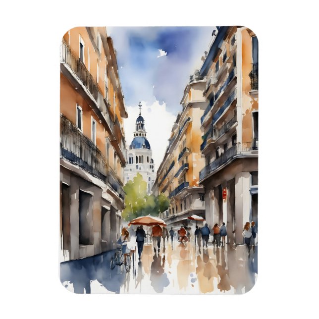 Imán Arte acuático de Madrid (Vertical)