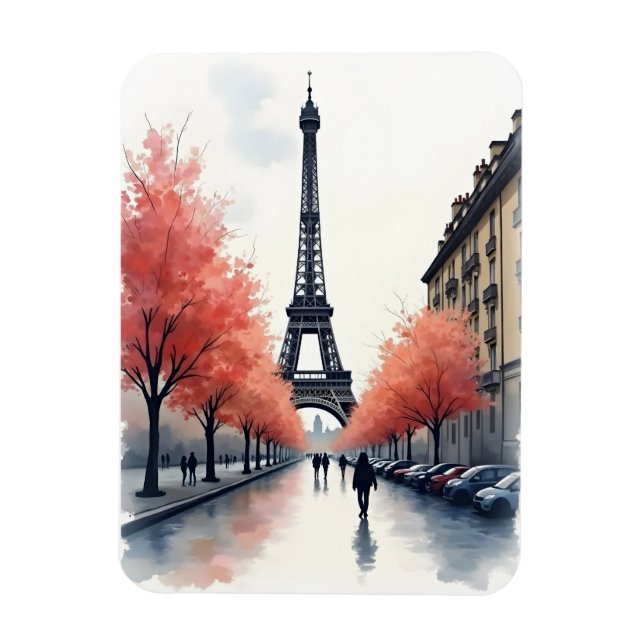 Imán Arte acuático de París (Vertical)