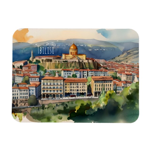 Imán Arte acuático de Tiflis (Horizontal)