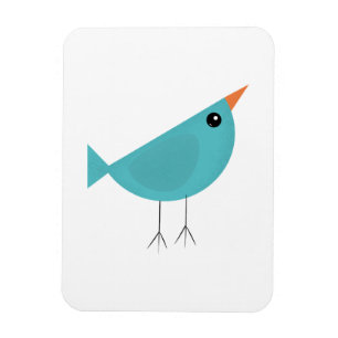 Imán Arte adorable y caprichoso de aves y naturaleza