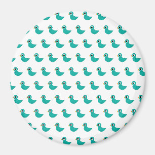 Imán Arte adorable y caprichoso de aves y naturaleza
