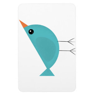 Imán Arte adorable y caprichoso de aves y naturaleza