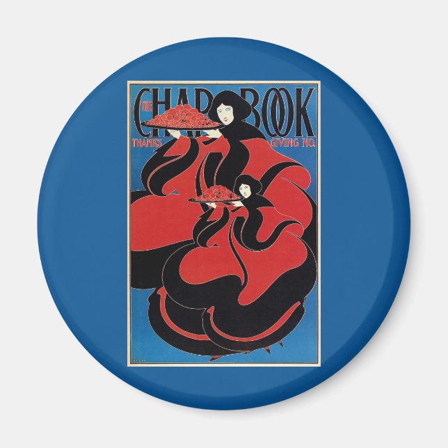 Imán Arte Antiguo Libro de Chap Thanksgiving (Frente)