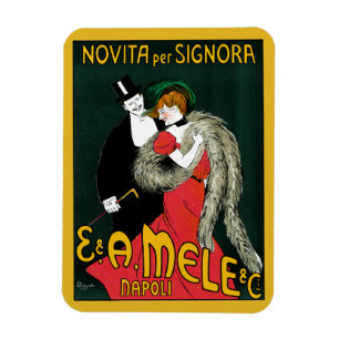 Imán Arte Antiguo Modernista, Moda Italiana Amor Romanc