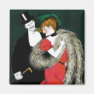 Imán Arte Antiguo Modernista, Moda Italiana Amor Romanc