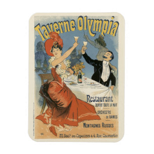 Imán Arte Antiguo Modernista, Restaurante Taverne Olymp