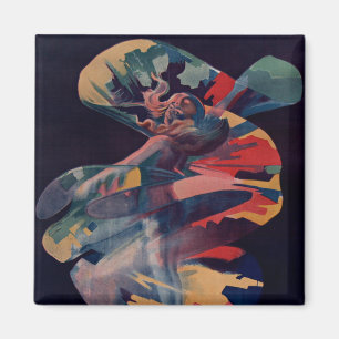 Imán Arte Antiguo Moderno, Loie Fuller en Folies Berger