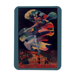 Imán Arte Antiguo Moderno, Loie Fuller en Folies Berger