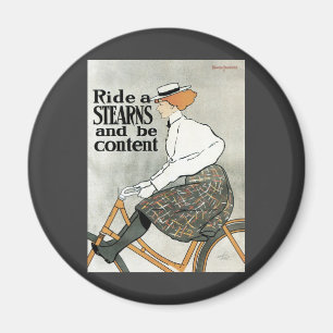 Imán Arte Antiguo Moderno, monta bicicletas de Sterns