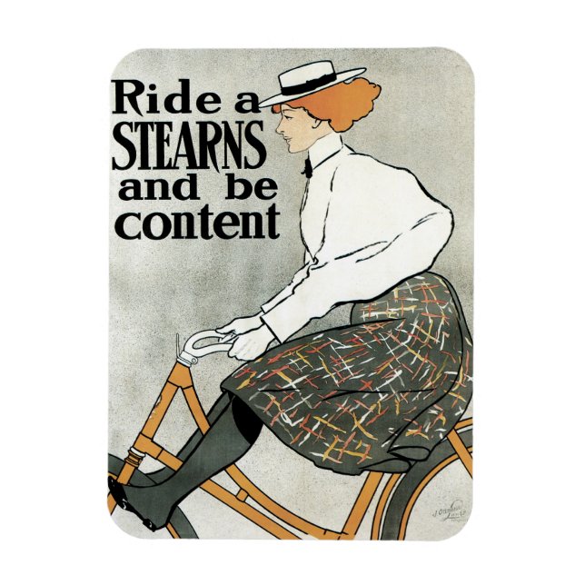 Imán Arte Antiguo Moderno, Monta Bicicletas Sterns (Vertical)