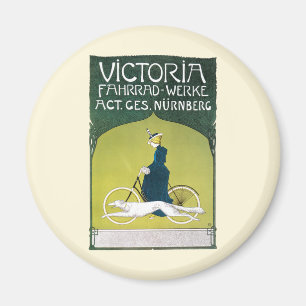 Imán Arte Antiguo Moderno, Victoria Fahrrad Werke, Rehm
