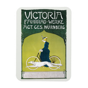 Imán Arte Antiguo Moderno, Victoria Fahrrad Werke, Rehm