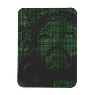 Imán Arte ASCII Jesús Corona de Espinas Juan 19:30