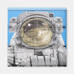 Imán Arte astronauta arte urbano astronauta mural mural