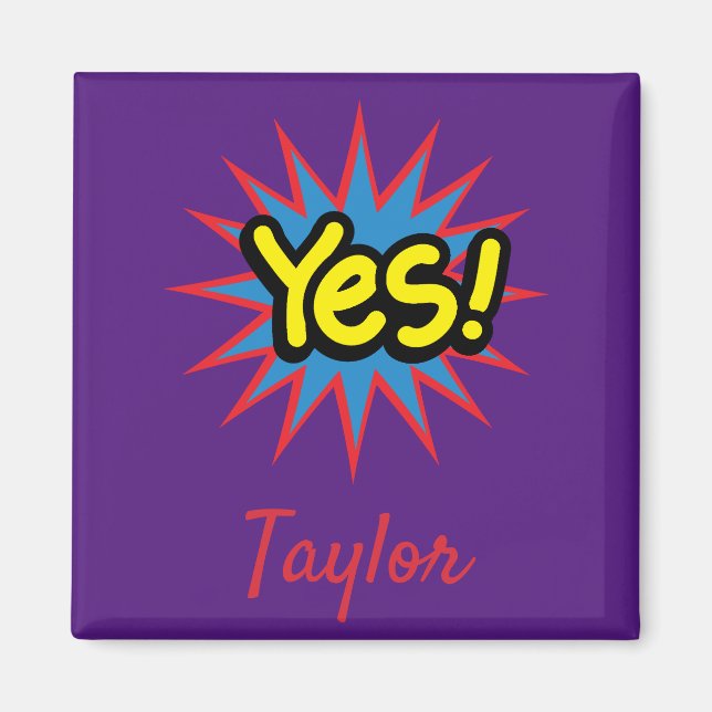 Imán Arte callejero de moda (Frente)