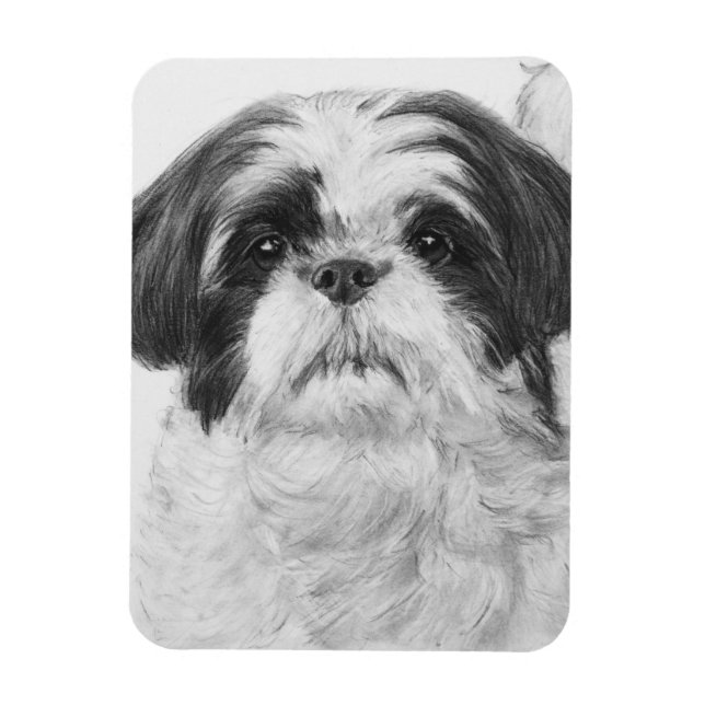 Imán Arte chiita negro y blanco (Vertical)