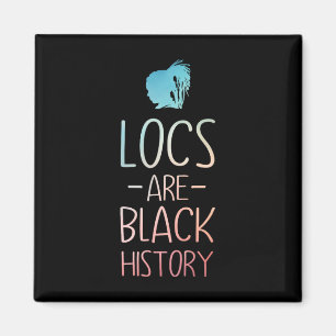 Imán Arte Cool Locs para mujeres madre pelo afro Histor