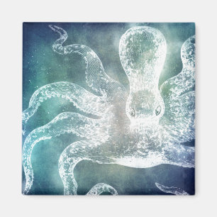 Imán Arte cosmético Verde azulado Octopus Midnight Blu