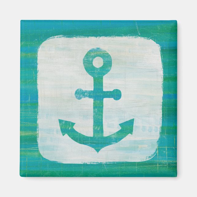 Imán Arte costero | Aqua Anchor (Frente)