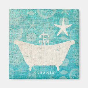 Imán Arte costero   Bañera redondeada