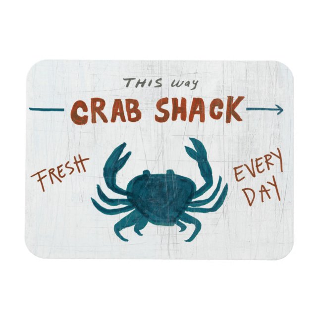 Imán Arte costero | Crab Shack (Horizontal)